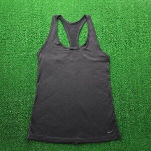 Nike Tank Top Womens Small Black Dri-Fit Racerback Training Gym Activewear